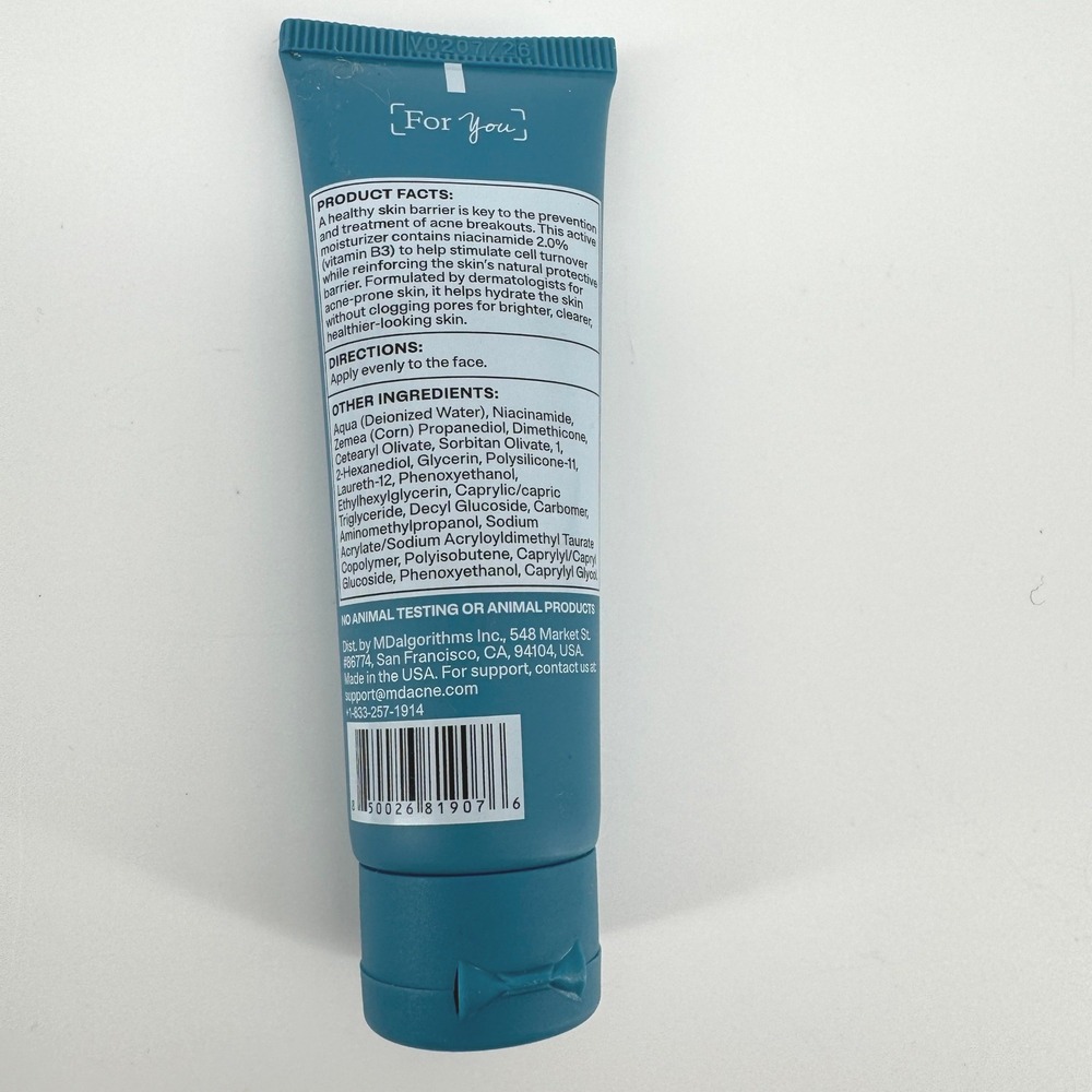 MDacne Customized Skincare Set Blue Acne Treatm Cleanser Moisturizer Night Cream - Picture 7 of 8